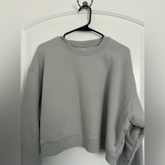 Girlfriend Collective Grey Crewneck Sweater organic cotton size extra large - Picture 7 of 12
